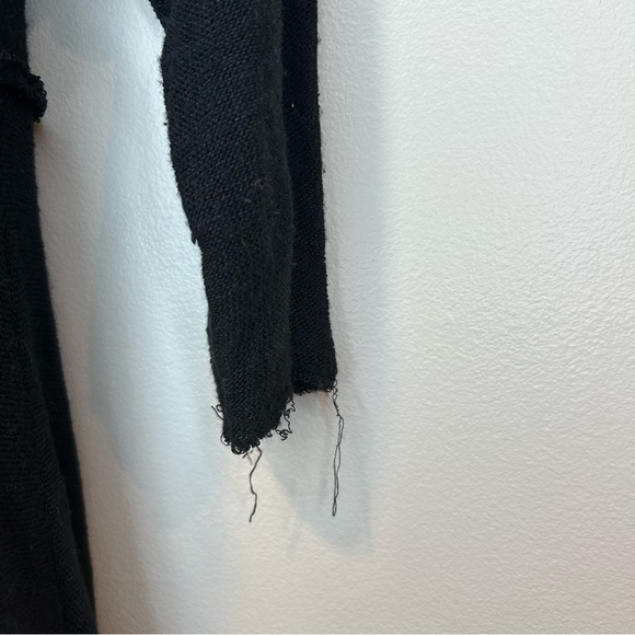 Free People Intimately Weekend Layering Long Sleeve Tee Black Knit Size Small - Picture 5 of 11